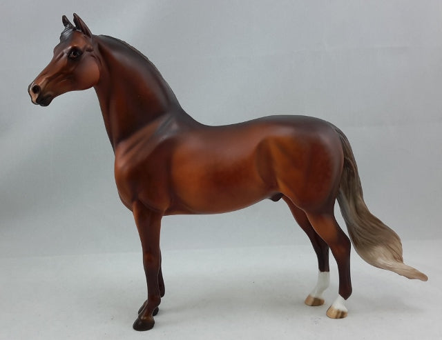 THE FALLIN' HERO ("We Remember") - Dappled Bay Morgan Model Horse