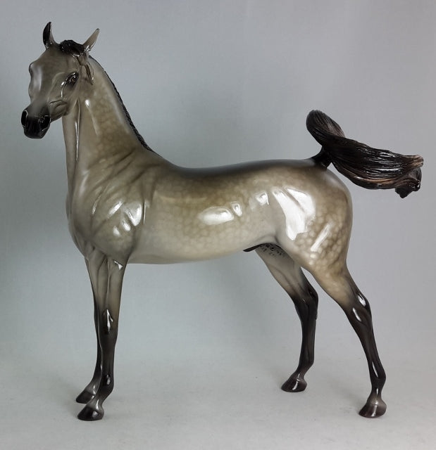 TUXEDO JUNCTION - OOAK Arabian Horse Sculpture by Sheryl Leisure