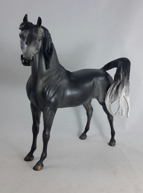 BLACK PEPPER - OOAK Dark Dapple Gray Arabian