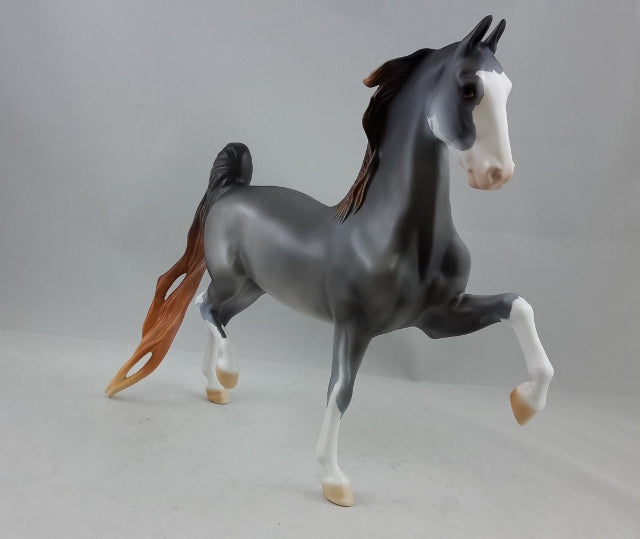 CARAWAY - Chestnut Sabino Going Gray Saddlebred Model Horse - Fall Edition