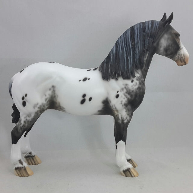 THUNDERHEAD - OOAK Appaloosa Standing Draft Horse
