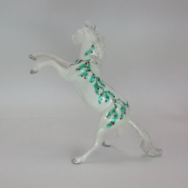 PINE & BERRIES - OOAK Rearing Chip Model Horse