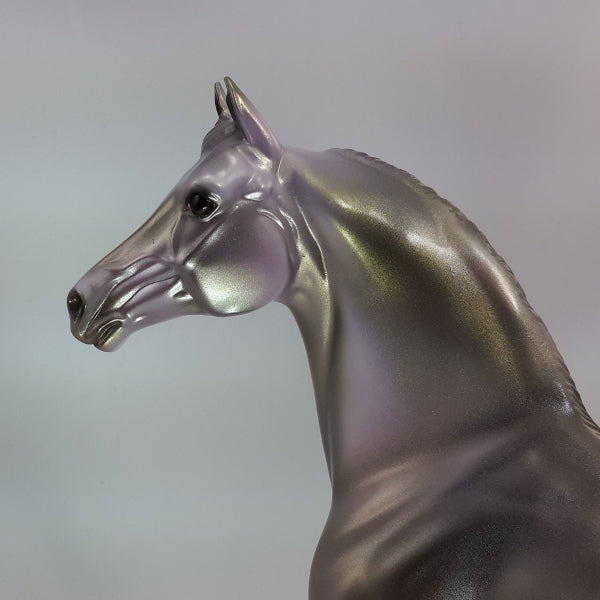 BOUGHS OF HOLLY - OOAK Metallic Lavender Gold Deco Morgan Model Horse - 12/14