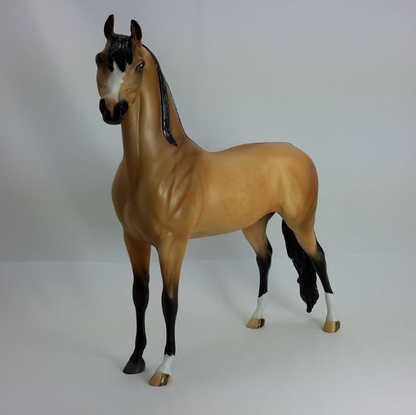 BEZAZZES - OOAK Dapple Buckskin Arabian 1/15