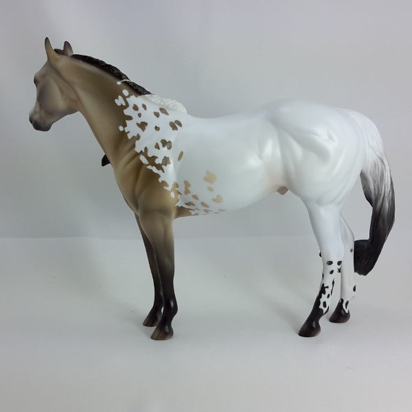 BOBECHE - OOAK Buckskin Appaloosa Stock Horse 1/15