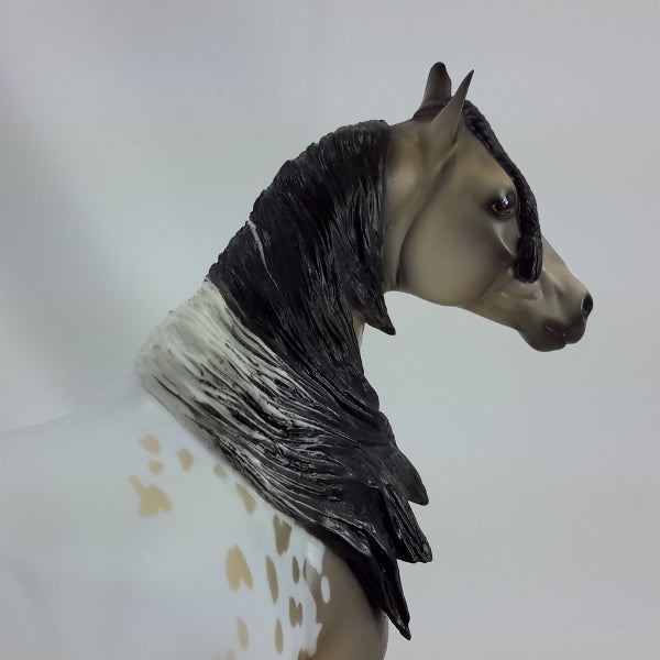 BOBECHE - OOAK Buckskin Appaloosa Stock Horse 1/15