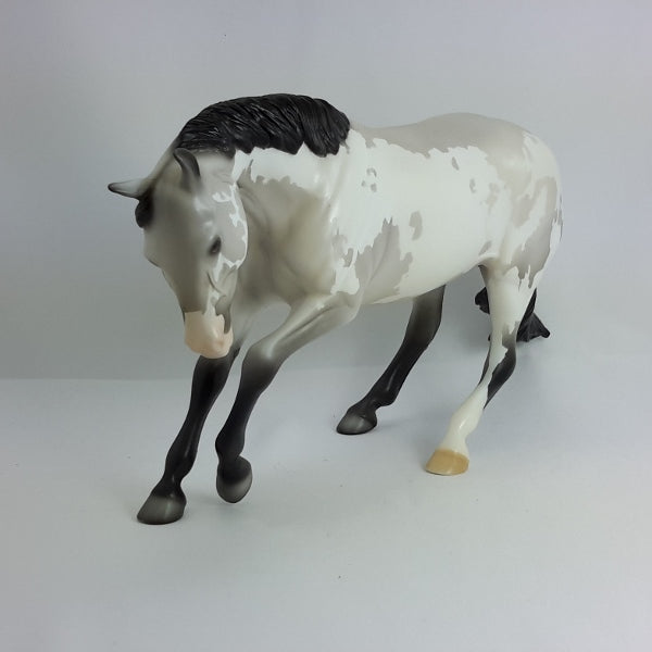 TWIST N' SHOUT - OOAK Gray Paint Performance Horse 1/15