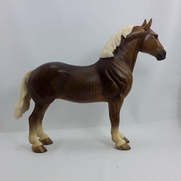 RENEWED MIND - OOAK Dapple Chocolate Sorrel Standing Drafter by Sheryl Leisure 1/15