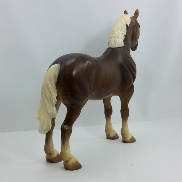 RENEWED MIND - OOAK Dapple Chocolate Sorrel Standing Drafter by Sheryl Leisure 1/15