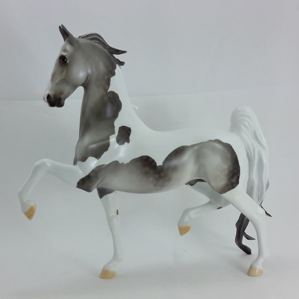 HUGS & KISSES - OOAK Dapple Gray Pinto Saddlebred 2/15