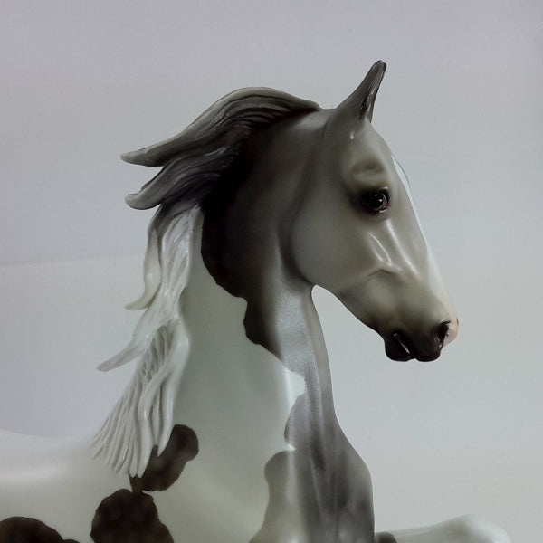 HUGS & KISSES - OOAK Dapple Gray Pinto Saddlebred 2/15