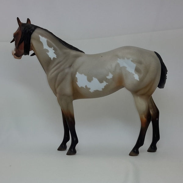 WORSHIP AND ADORE - Bay Roan Overo Paint Stock Horse LE15 2/15