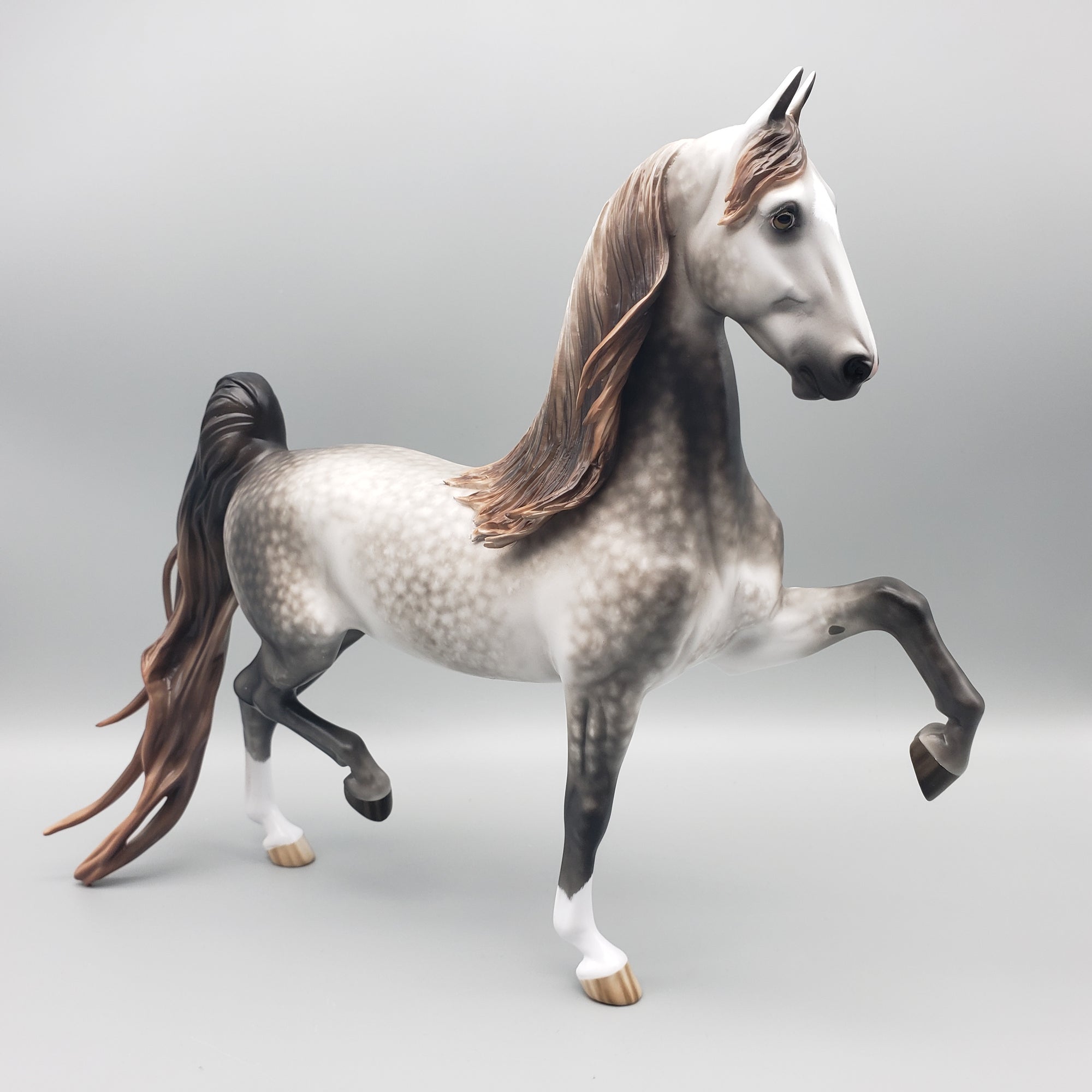 Splendid OOAK Dappled Grey Saddlebred by Sheryl Leisure - Best Offers 1/22/24