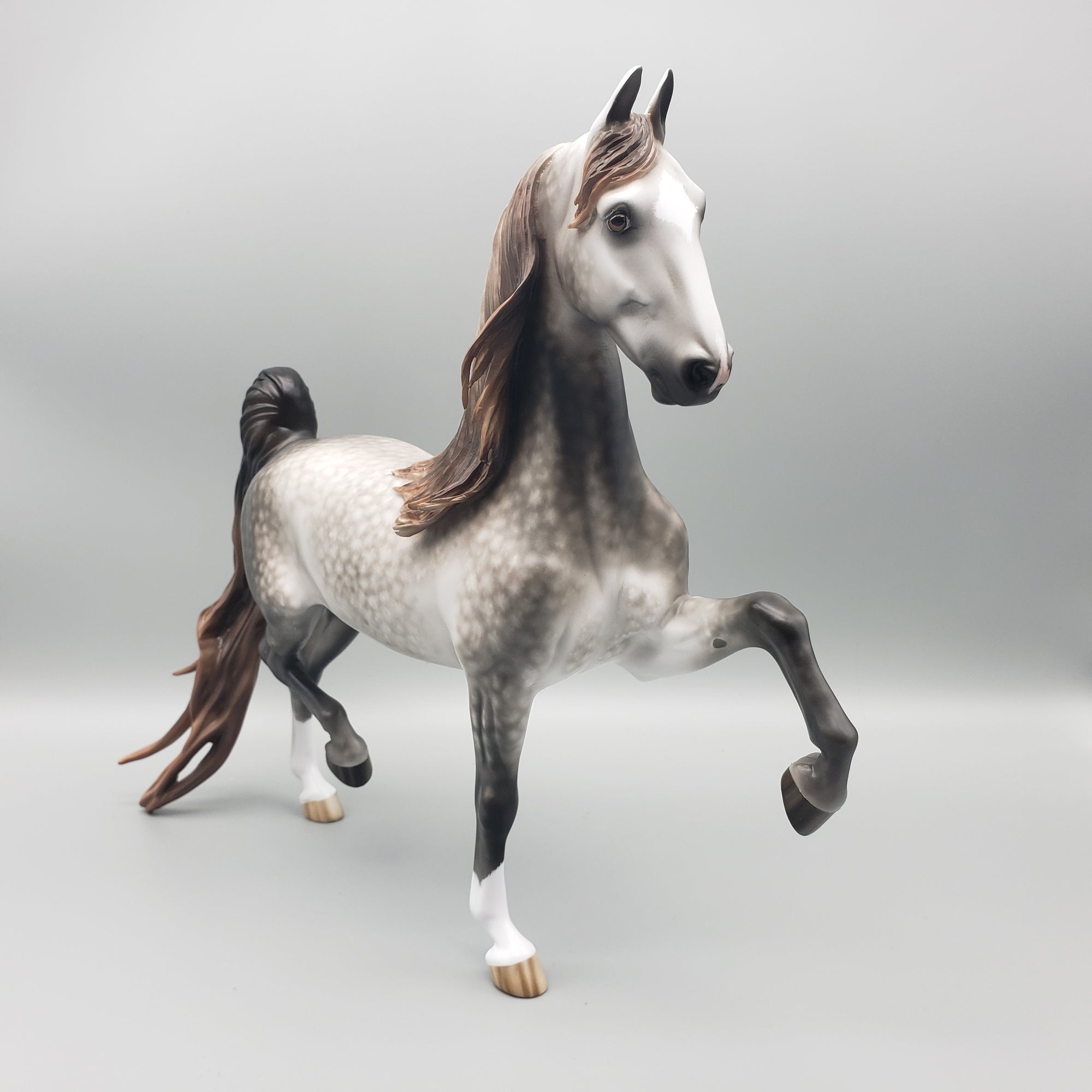 Splendid OOAK Dappled Grey Saddlebred by Sheryl Leisure - Best Offers 1/22/24