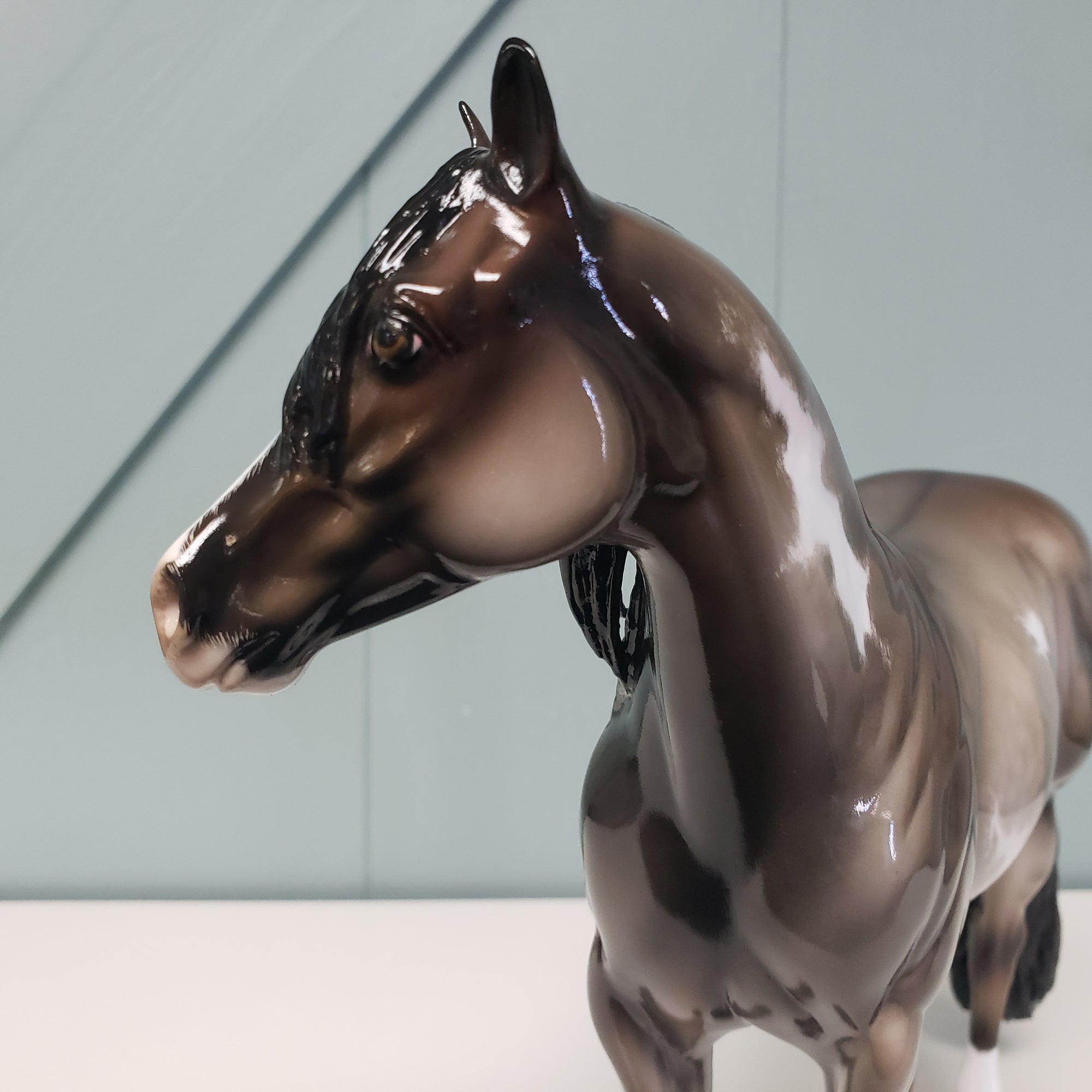 Highfalutin OOAK Glossy Grulla Overo Ideal Stock Horse By Julie Keim Best Offers 2/5/24