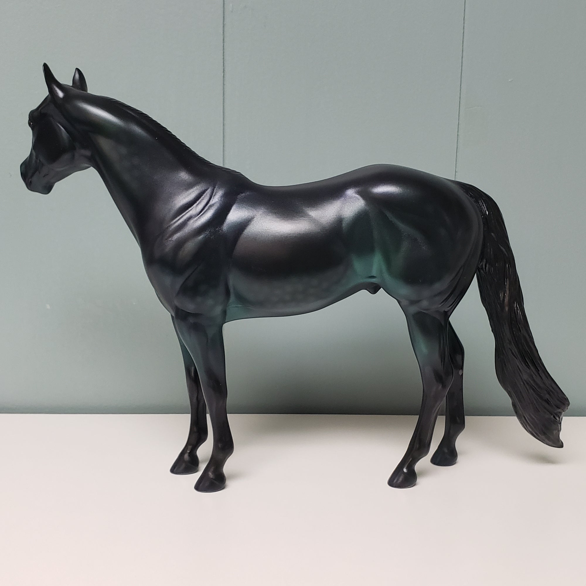 Bewitched OOAK Dappled Green, Blue & Purple Deco ISH By Ashley Palmer Val24