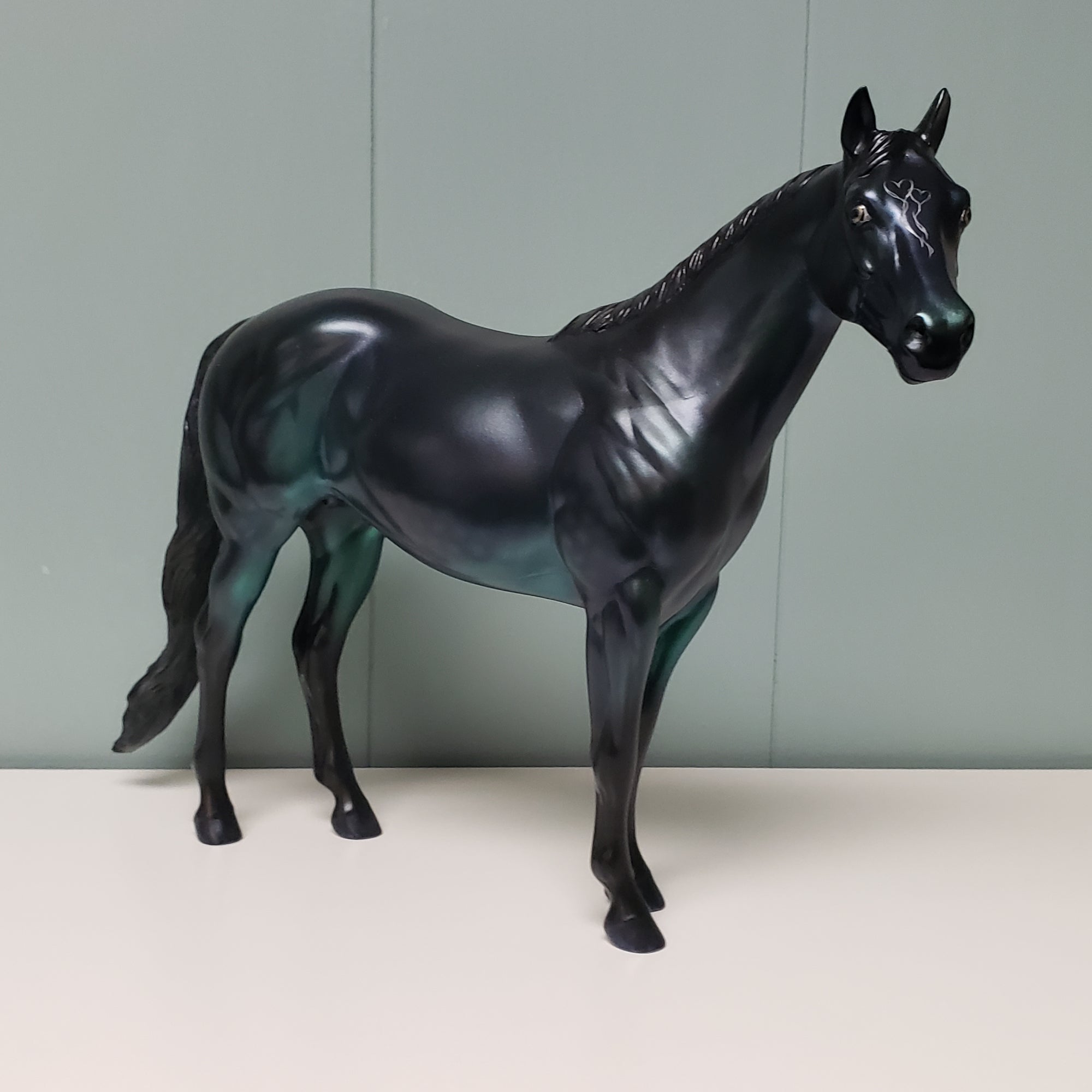 Bewitched OOAK Dappled Green, Blue & Purple Deco ISH By Ashley Palmer Val24