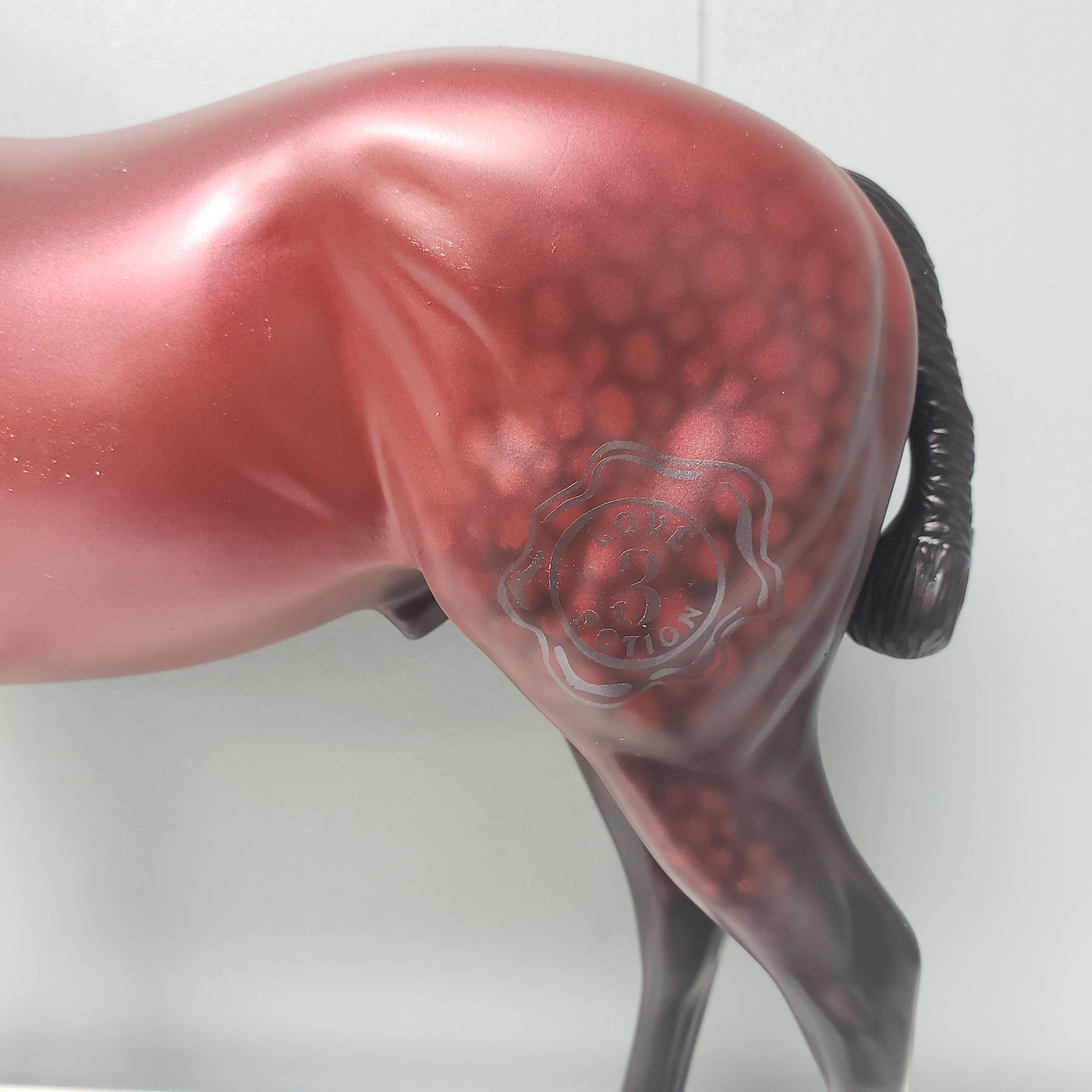 Love Potion LE-9 Dappled Red Andalusian with Brand Deco by Ellen Robbins Val24