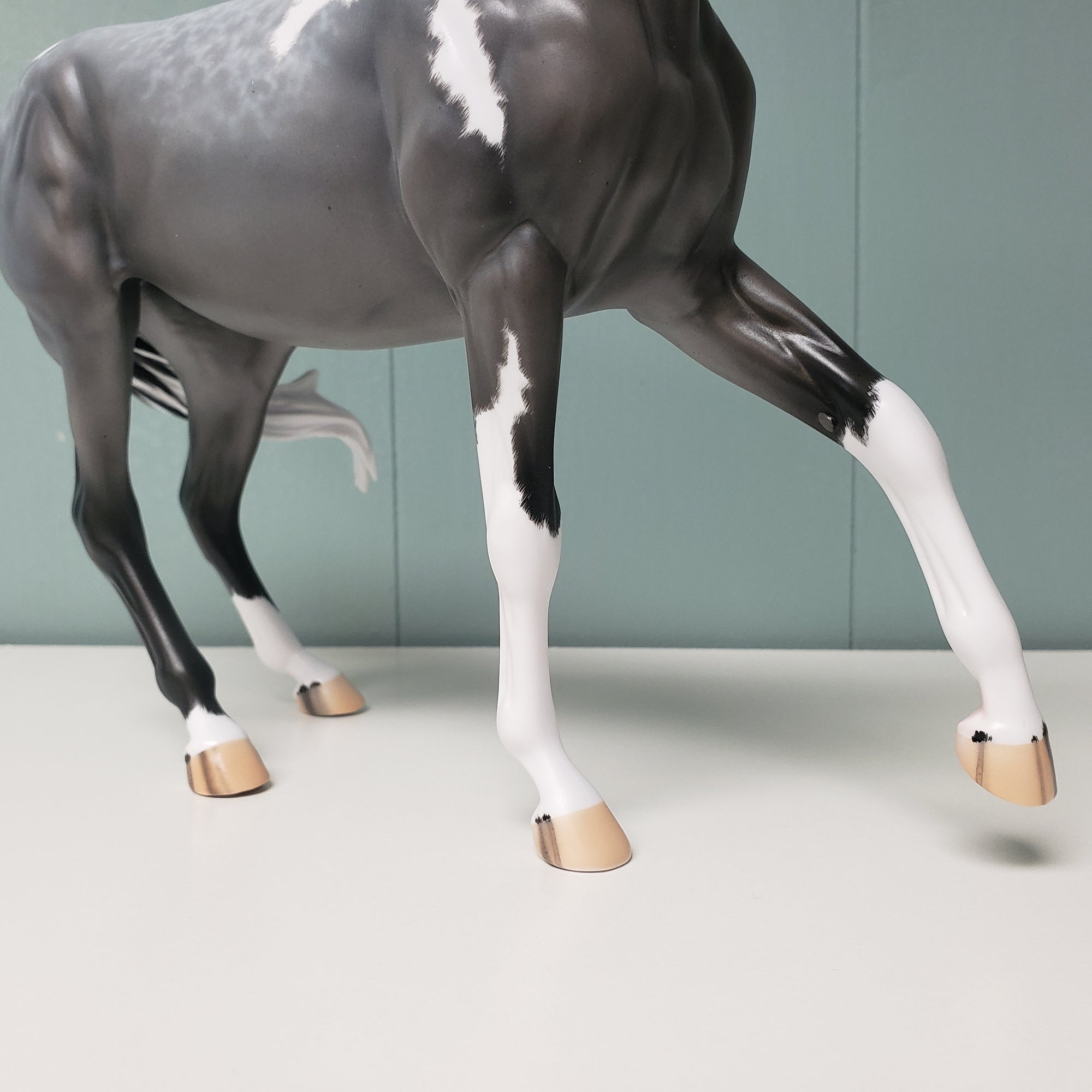 Radar Detected OOAK Loud Blue Roan Tobiano Custom Arab Mare By Ellen Robbins - Best Offers 3/26/24