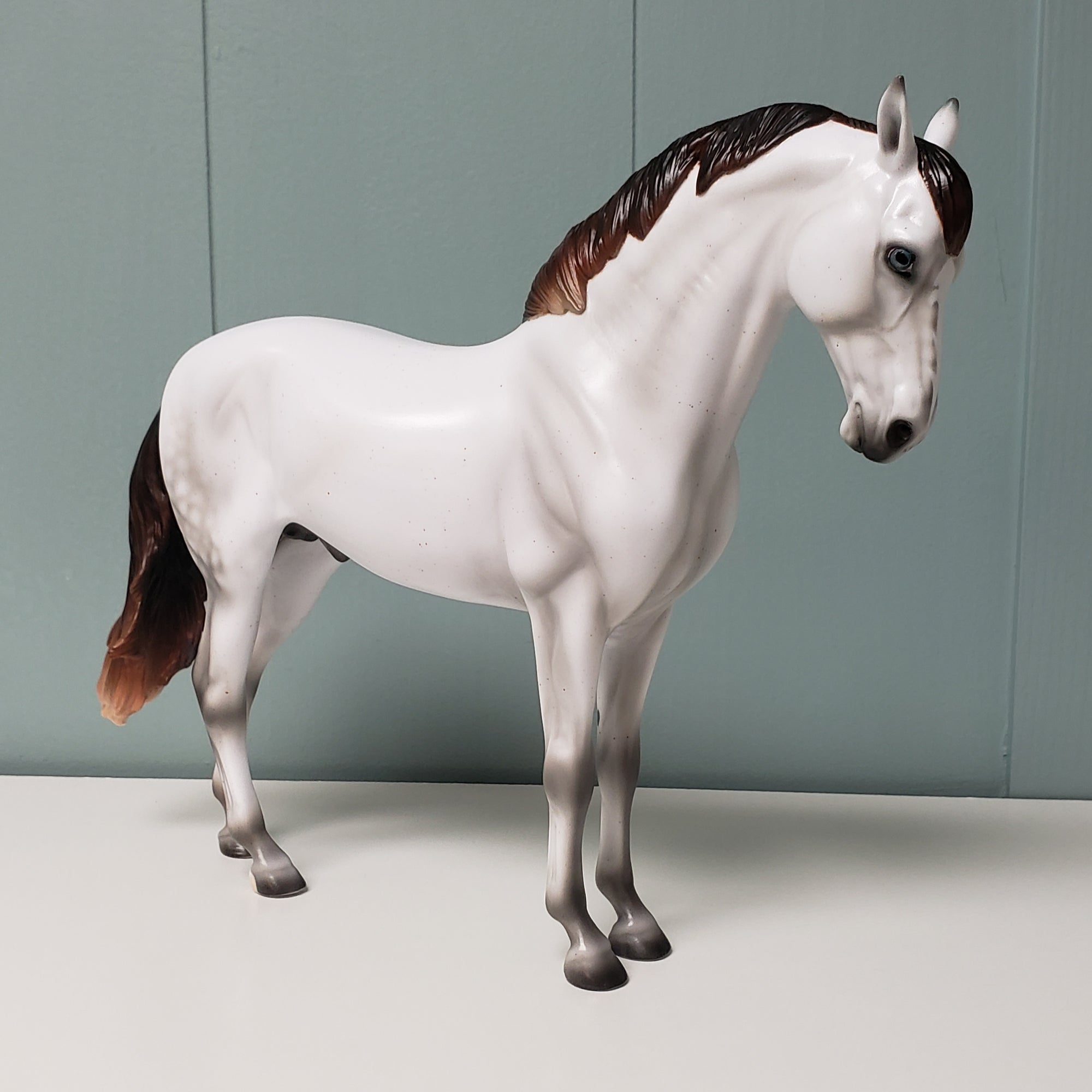 Snow White's Prince LE Fleabitten Dappled Mulberry Grey Andalusian By Ashley Palmer Fairy Tale Series - Pre Order - FTL24