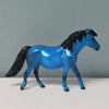 Electric Raspberry LE-6 Wild Blue Deco Pony Chip By Ellen Robbins