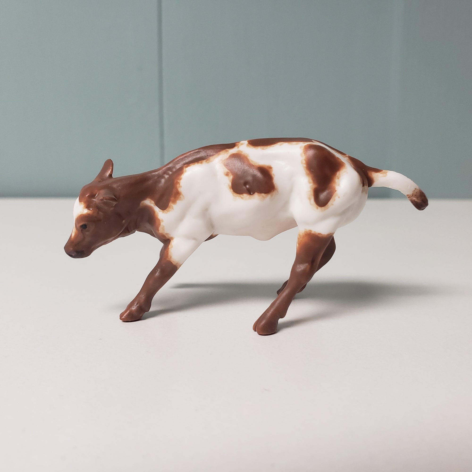 Roast OOAK Brown/ Red & White Cow Chip By Andrea Thomason - National Hamburger Day - HBD24