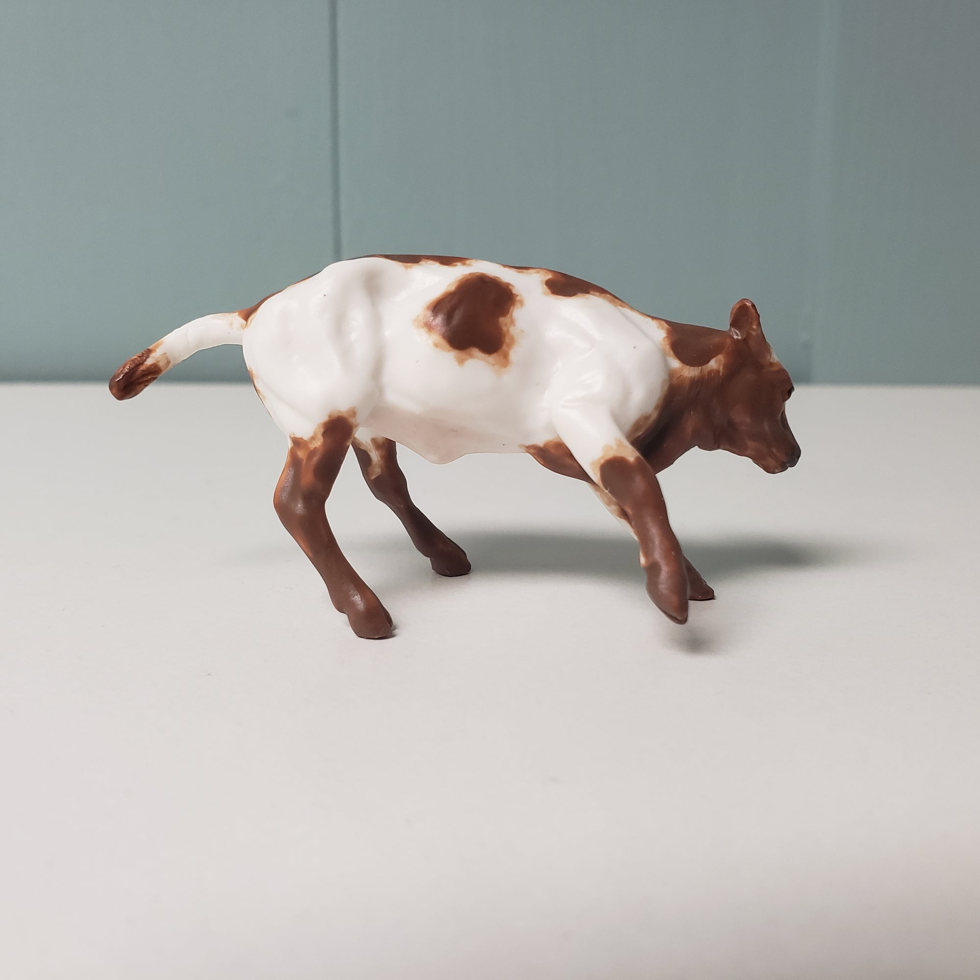 Roast OOAK Brown/ Red & White Cow Chip By Andrea Thomason - National Hamburger Day - HBD24