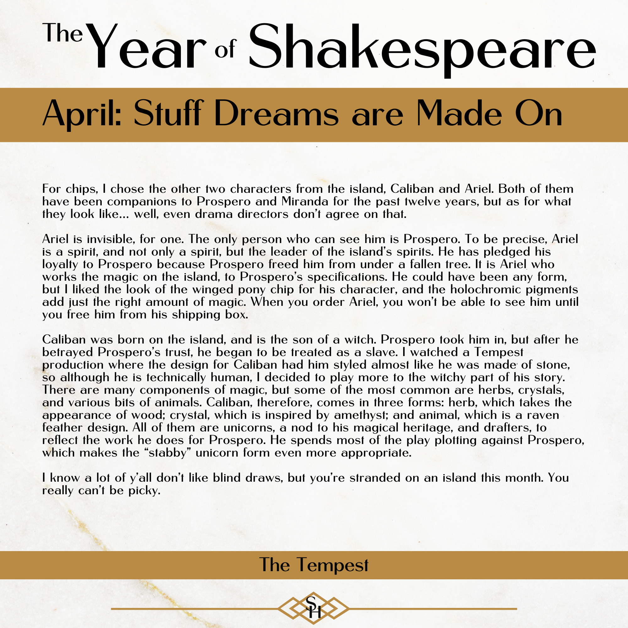 "Amethyst Caliban" Draft Chip OOAK Grab Bag - Painted By Ellen Robbins CL25