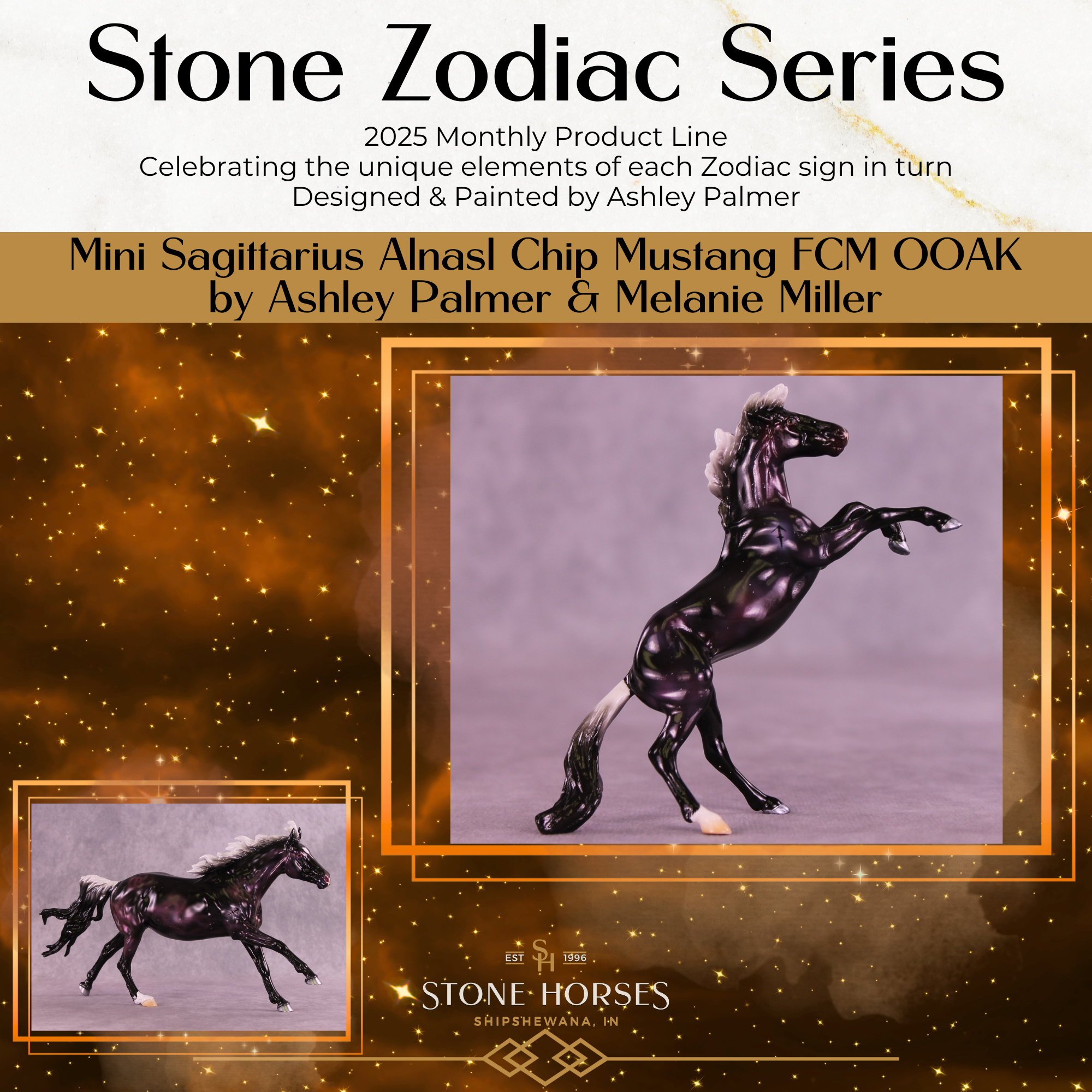 Mini Alnasl OOAK FCM Chip Mustang by Ashley Palmer & Melanie Miller SCD26