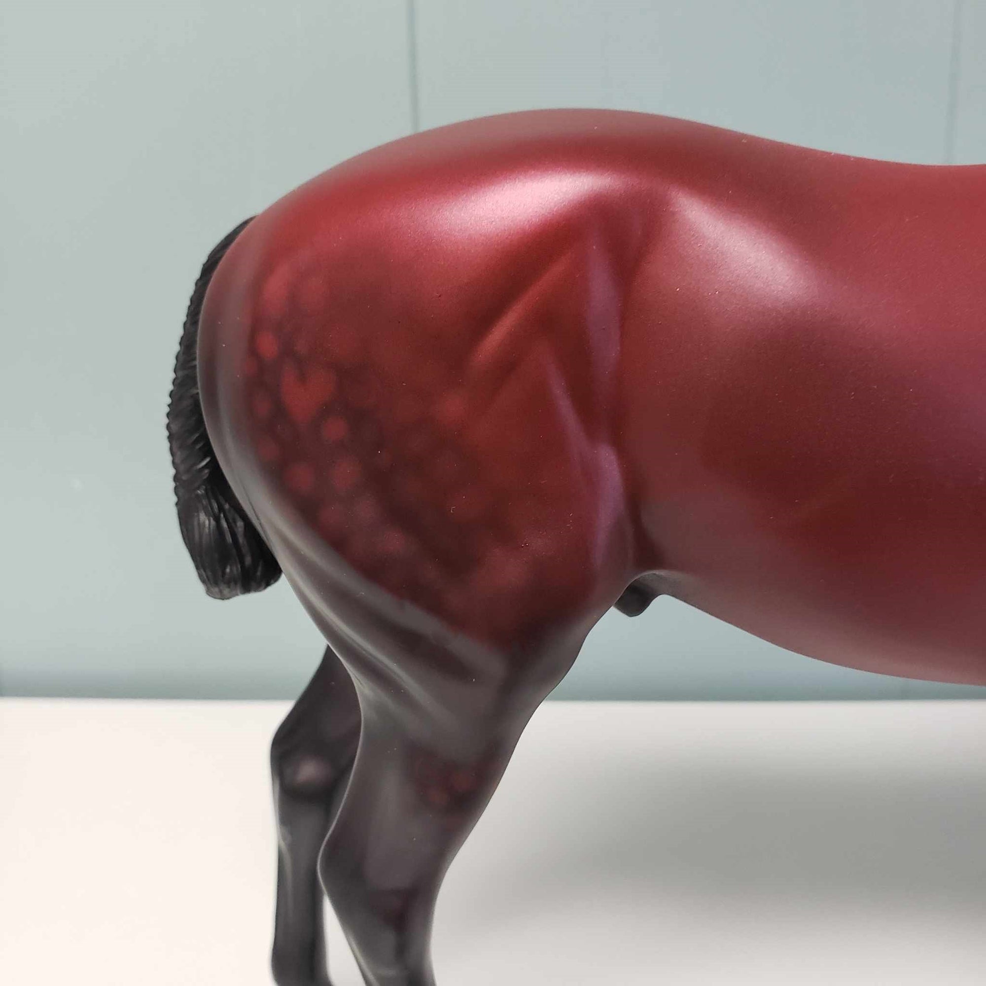 Love Potion LE-9 Dappled Red Andalusian with Brand Deco by Ellen Robbins Val24