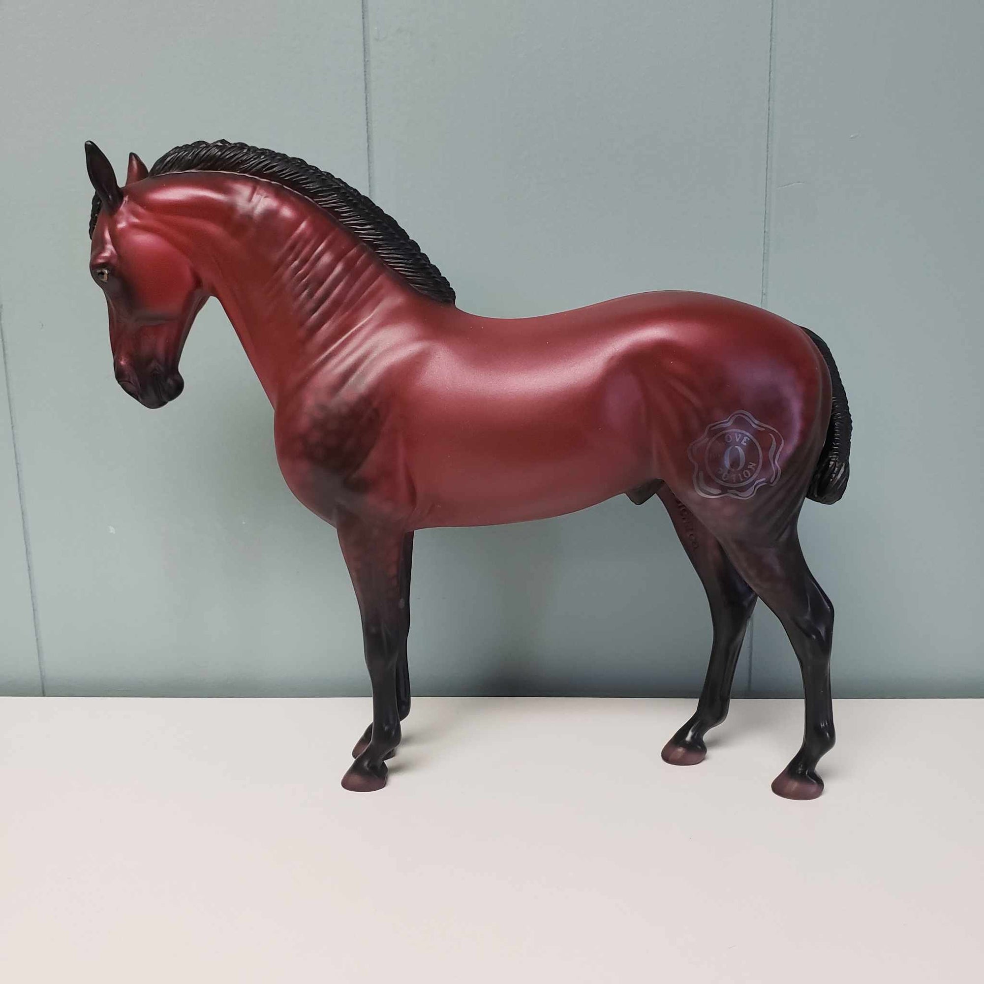 Love Potion LE-9 Dappled Red Andalusian with Brand Deco by Ellen Robbins Val24