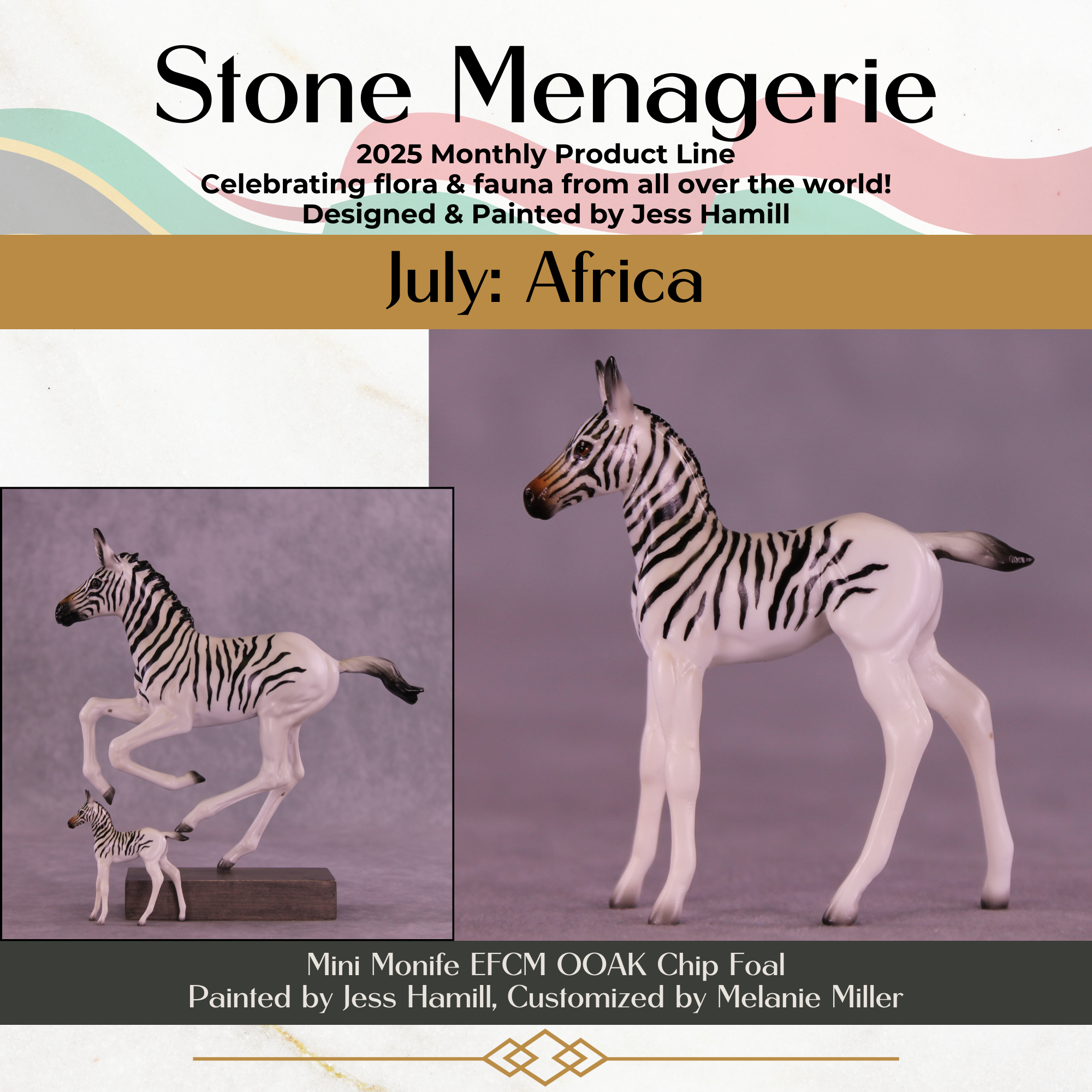 Mini Monife OOAK EFCM Chip Foal by Jess Hamill & Melanie Miller SCD26