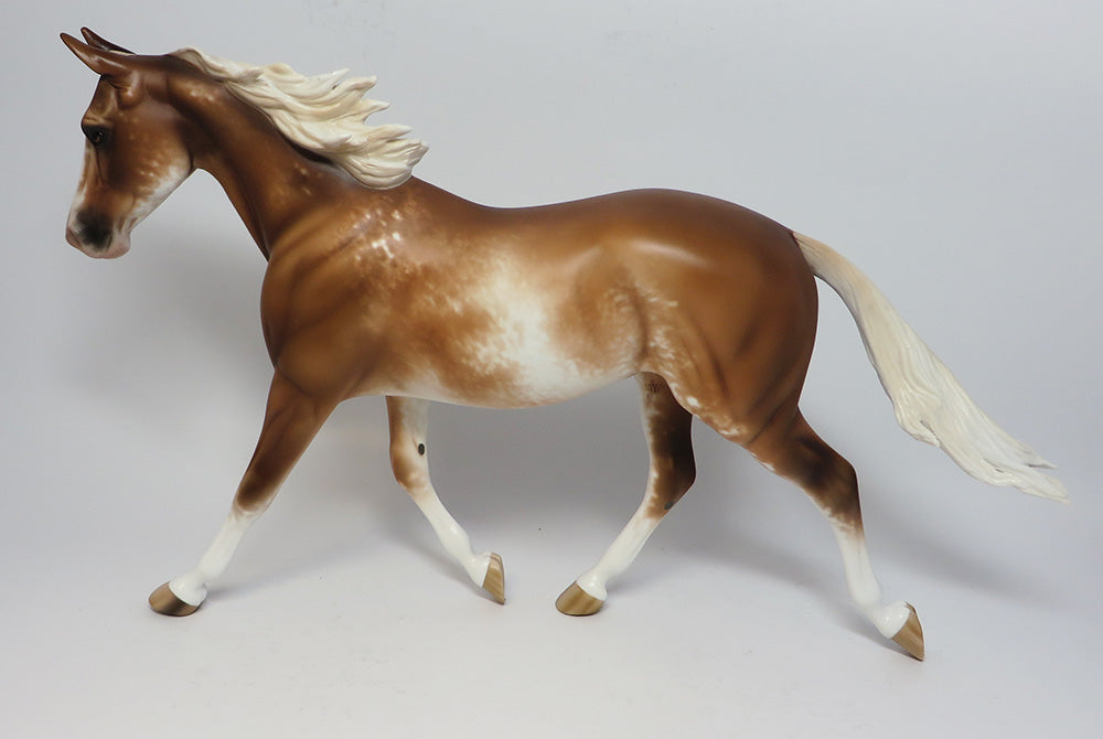 DROPS OF JUPITER-OOAK CHESTNUT ROAN PALOUSE MODEL HORSE