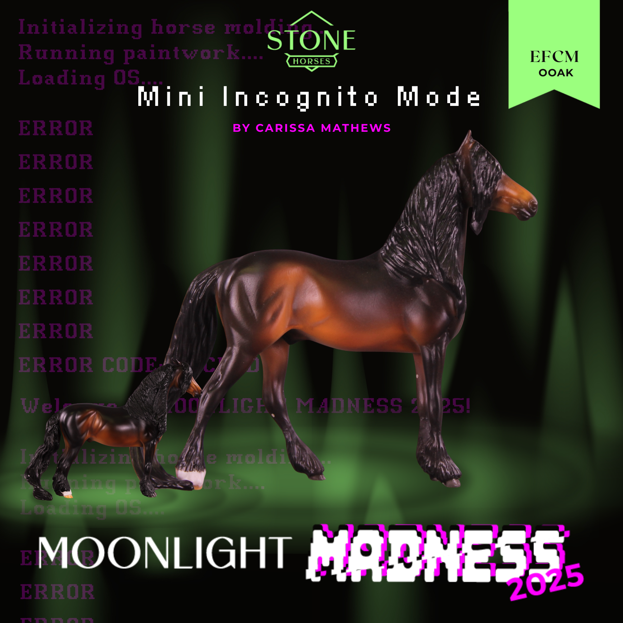 Mini Incognito Mode OOAK EFCM Chip Morgan by Carissa Mathews SCD26