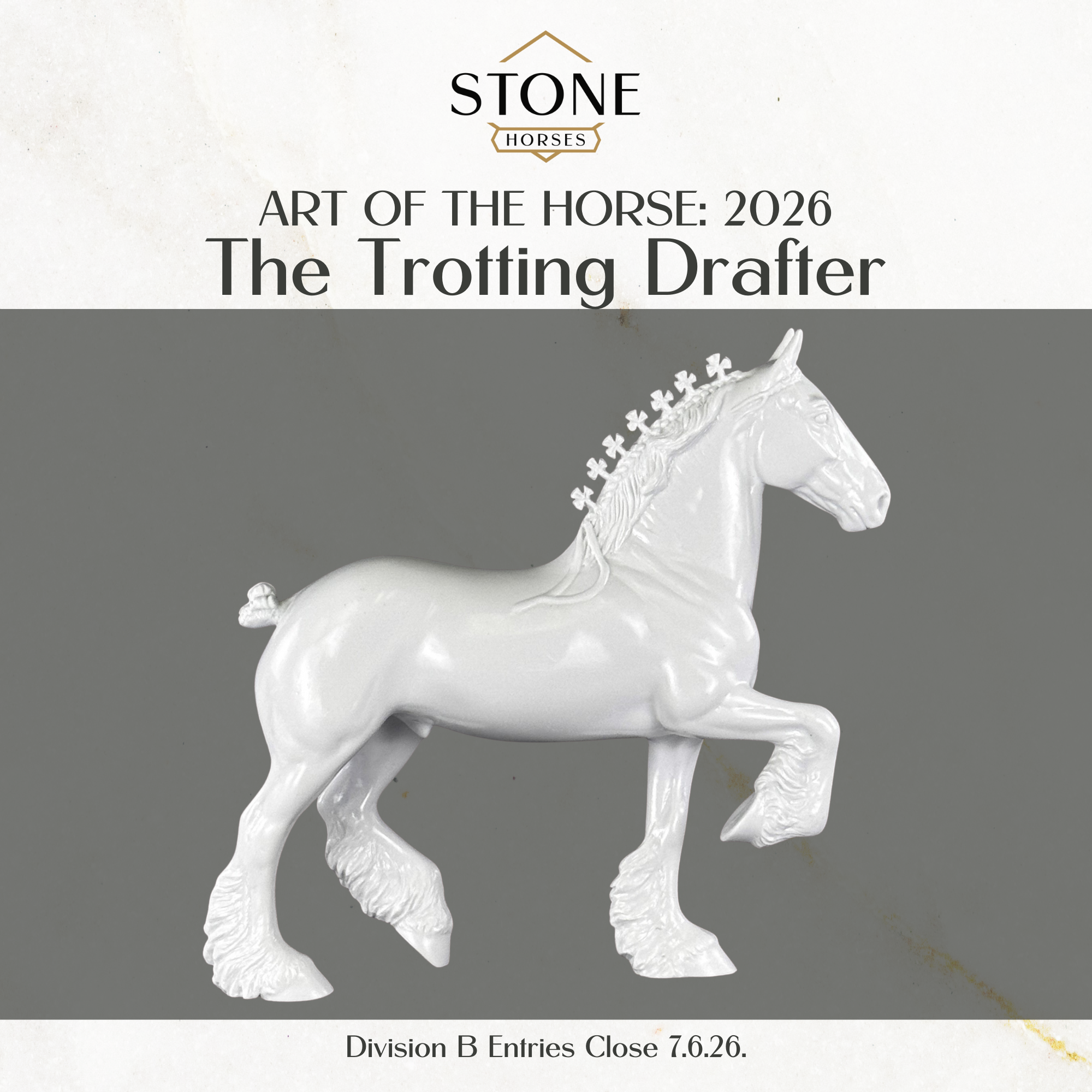Art of the Horse 2026 Blank Trotting Drafter Body