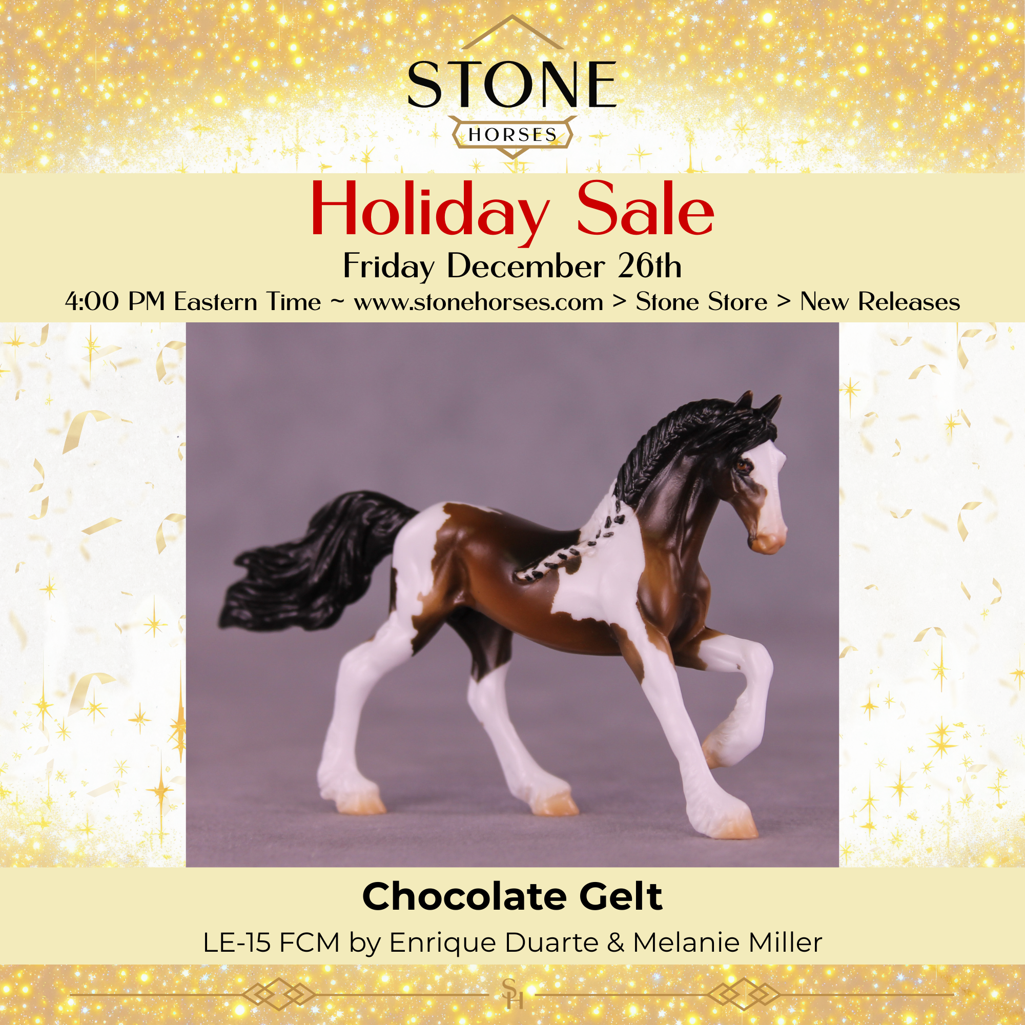 Chocolate Gelt LE-15 FCM Chip Friesian by Enrique Duarte HS25
