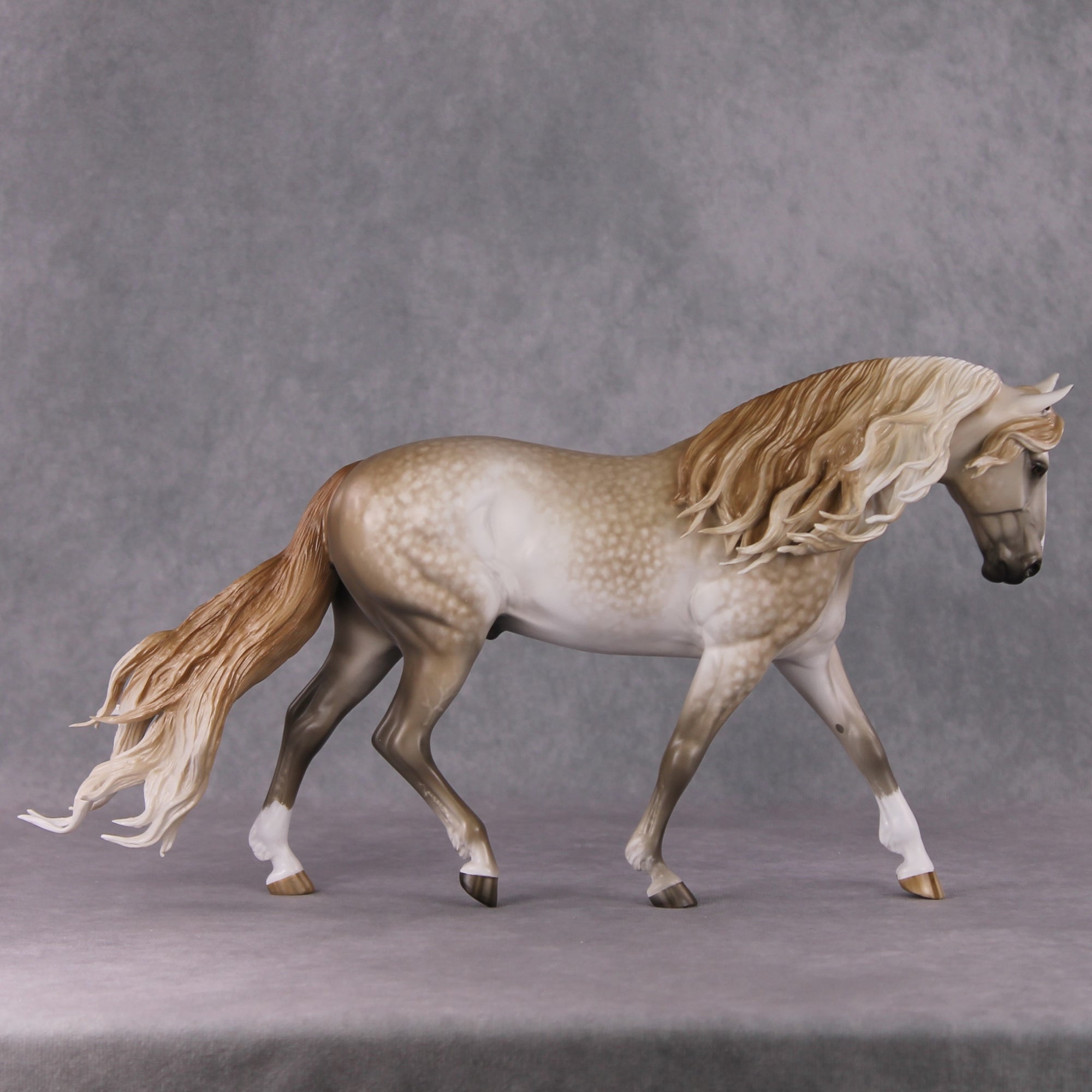 Wencelaus OOAK Dappled Chestnut Going Grey Custom Irish Draught By Sheryl Leisure Best Offers 12/24/24