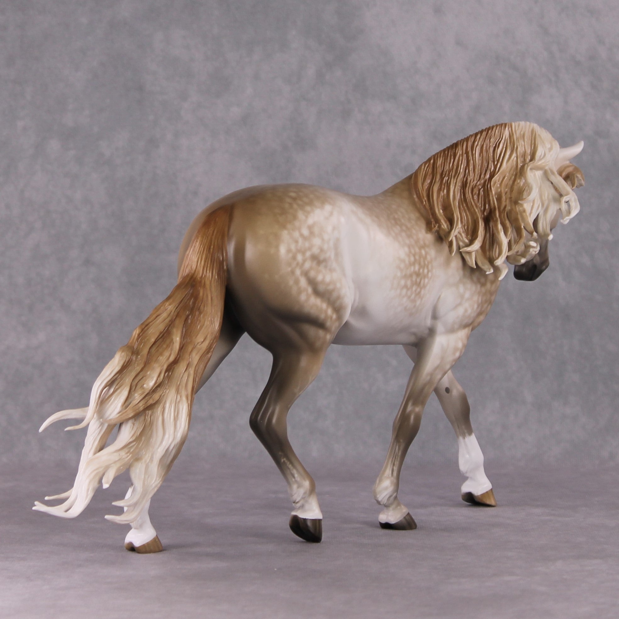 Wencelaus OOAK Dappled Chestnut Going Grey Custom Irish Draught By Sheryl Leisure Best Offers 12/24/24