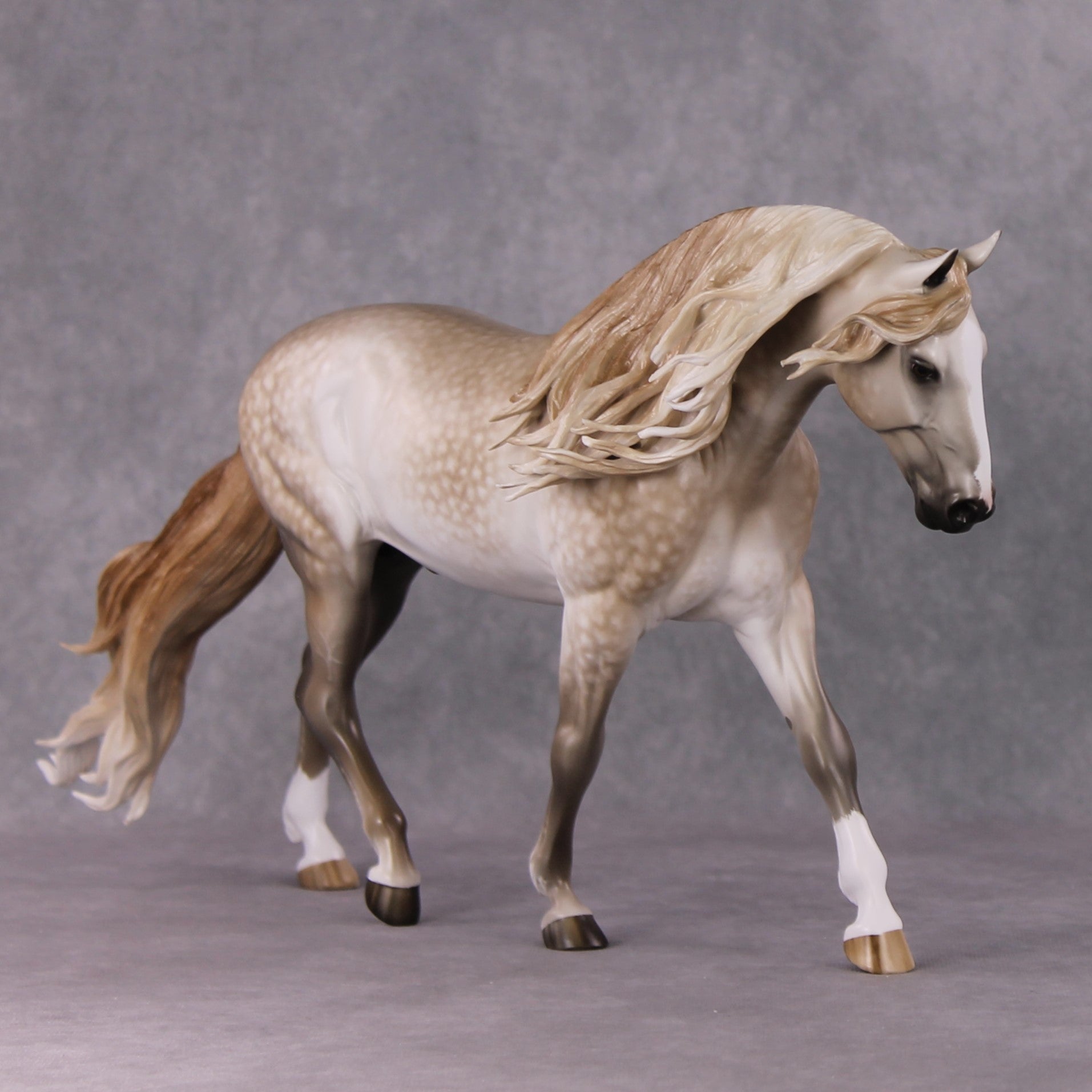 Wencelaus OOAK Dappled Chestnut Going Grey Custom Irish Draught By Sheryl Leisure Best Offers 12/24/24