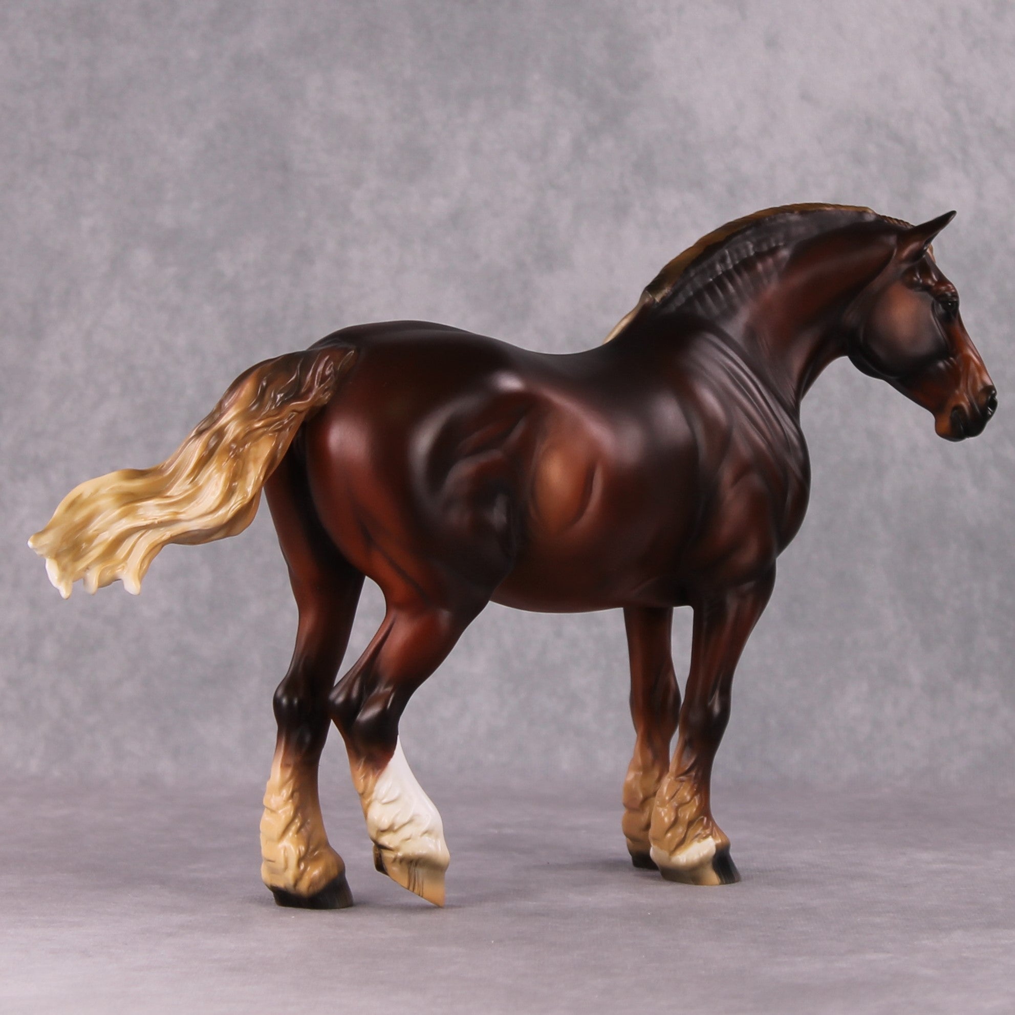 Chamomile OOAK Dappled Flaxen Chestnut Custom Heavy Draft By Amanda Brock Best Offers 12/24/24