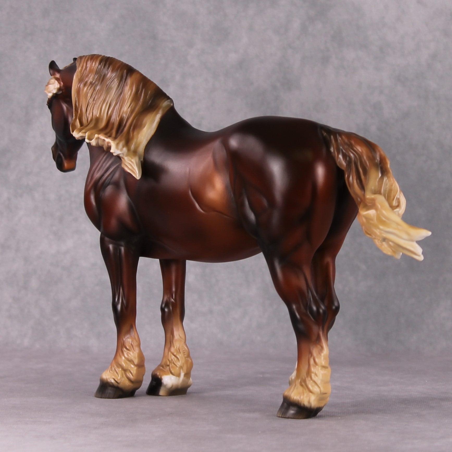 Chamomile OOAK Dappled Flaxen Chestnut Custom Heavy Draft By Amanda Brock Best Offers 12/24/24