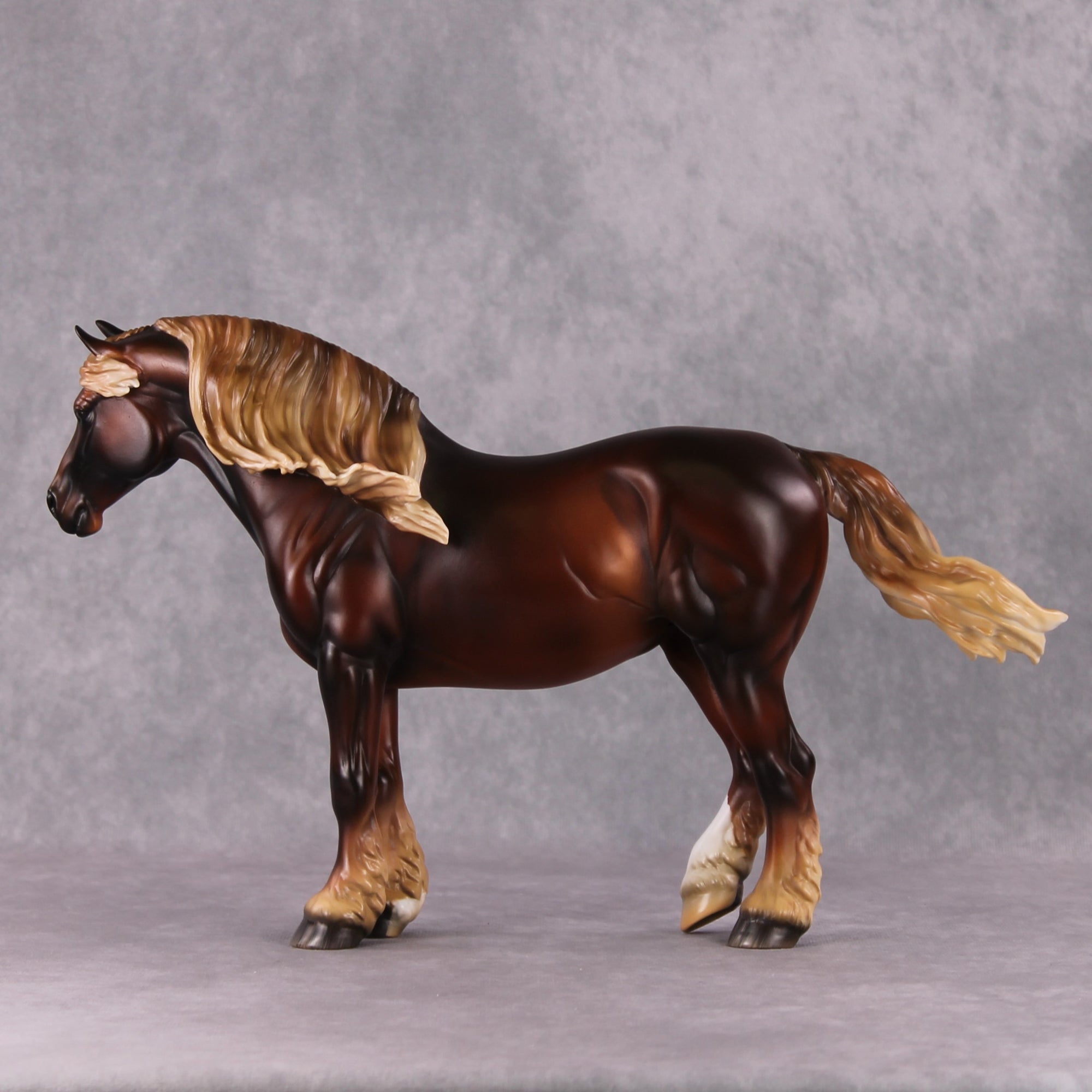 Chamomile OOAK Dappled Flaxen Chestnut Custom Heavy Draft By Amanda Brock Best Offers 12/24/24