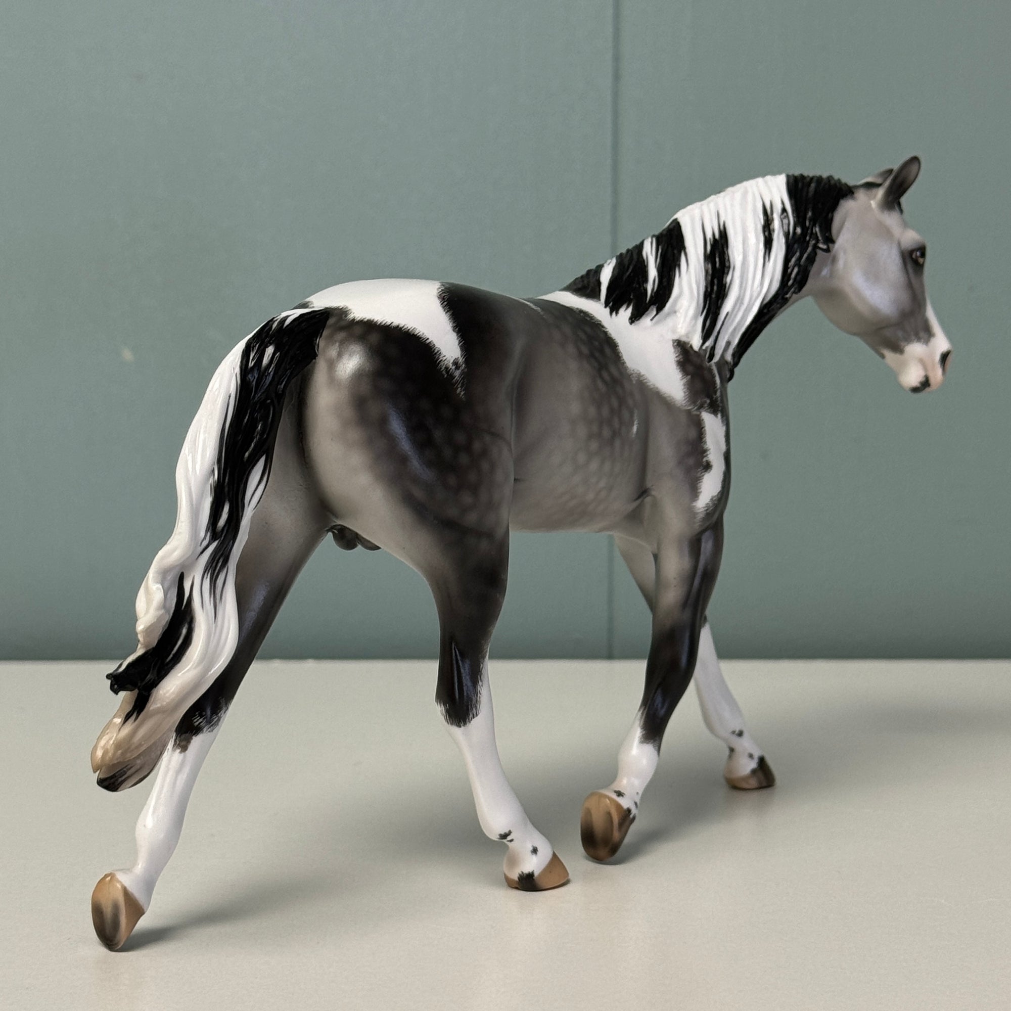 Blow Ye Winds Dappled Grey Tobiano Custom Warmblood Pebble By Ellen Robbins Best Offers 6/18/24