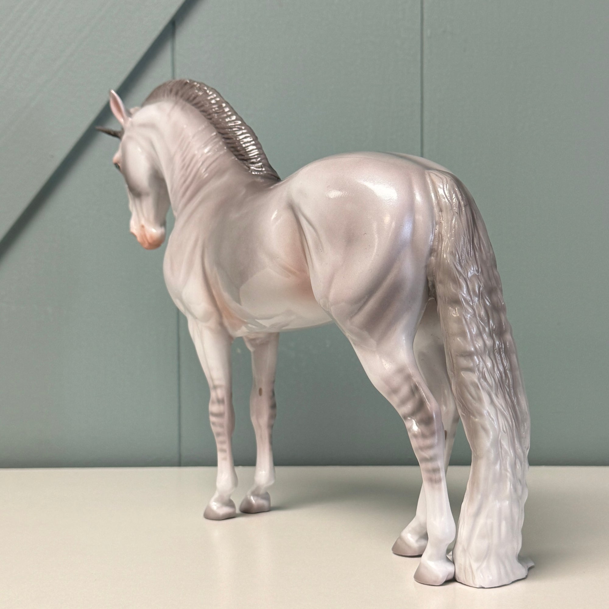 Gratitude: Two LE-10 Run JUDGES MODEL Silver Deco Andalusian Unicorn with Dun Factors By Jess Hamill - EQ24