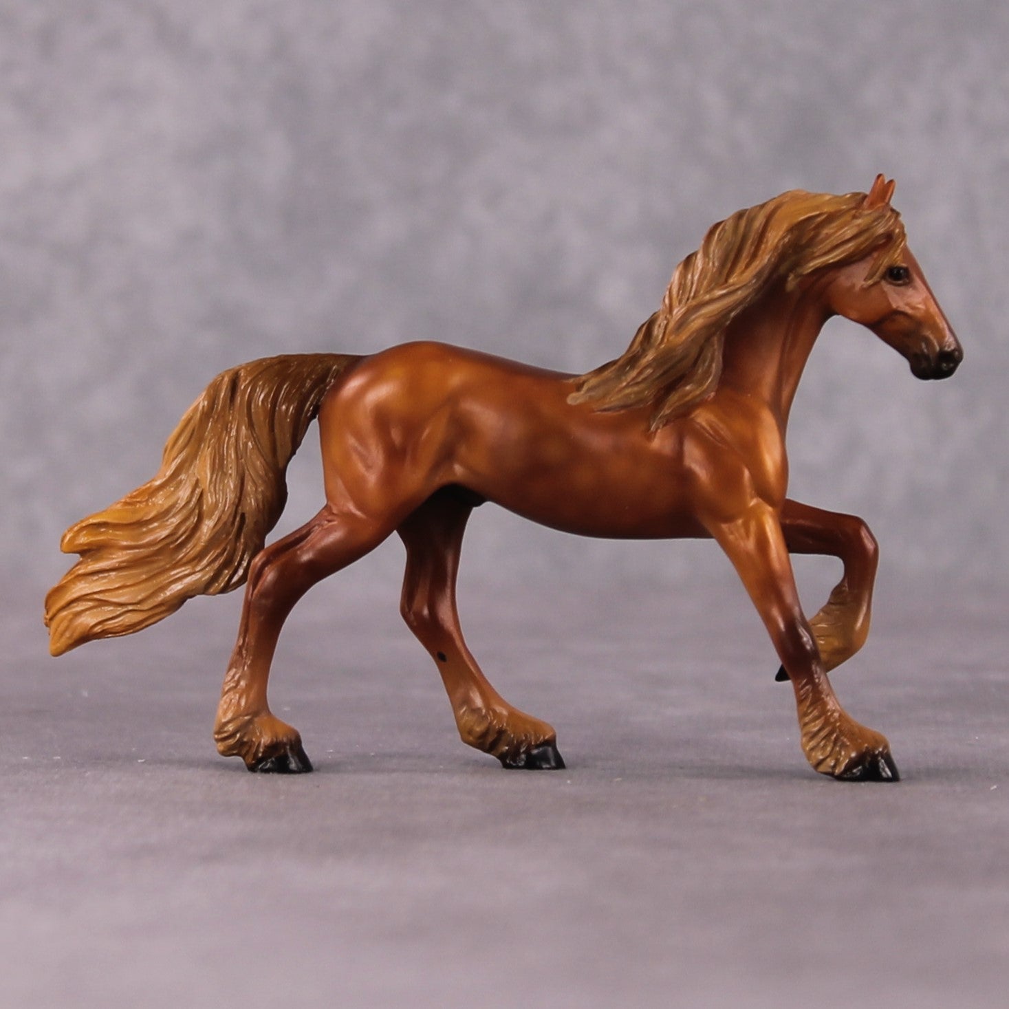 "Alopex" OOAK Friesian Chip By Kristen Cermele - April GemStones Series
