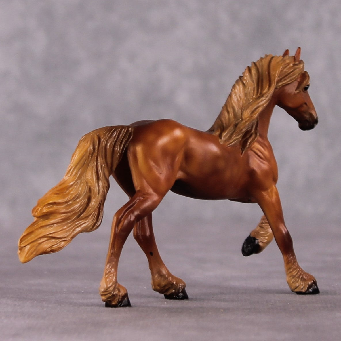 "Alopex" OOAK Friesian Chip By Kristen Cermele - April GemStones Series