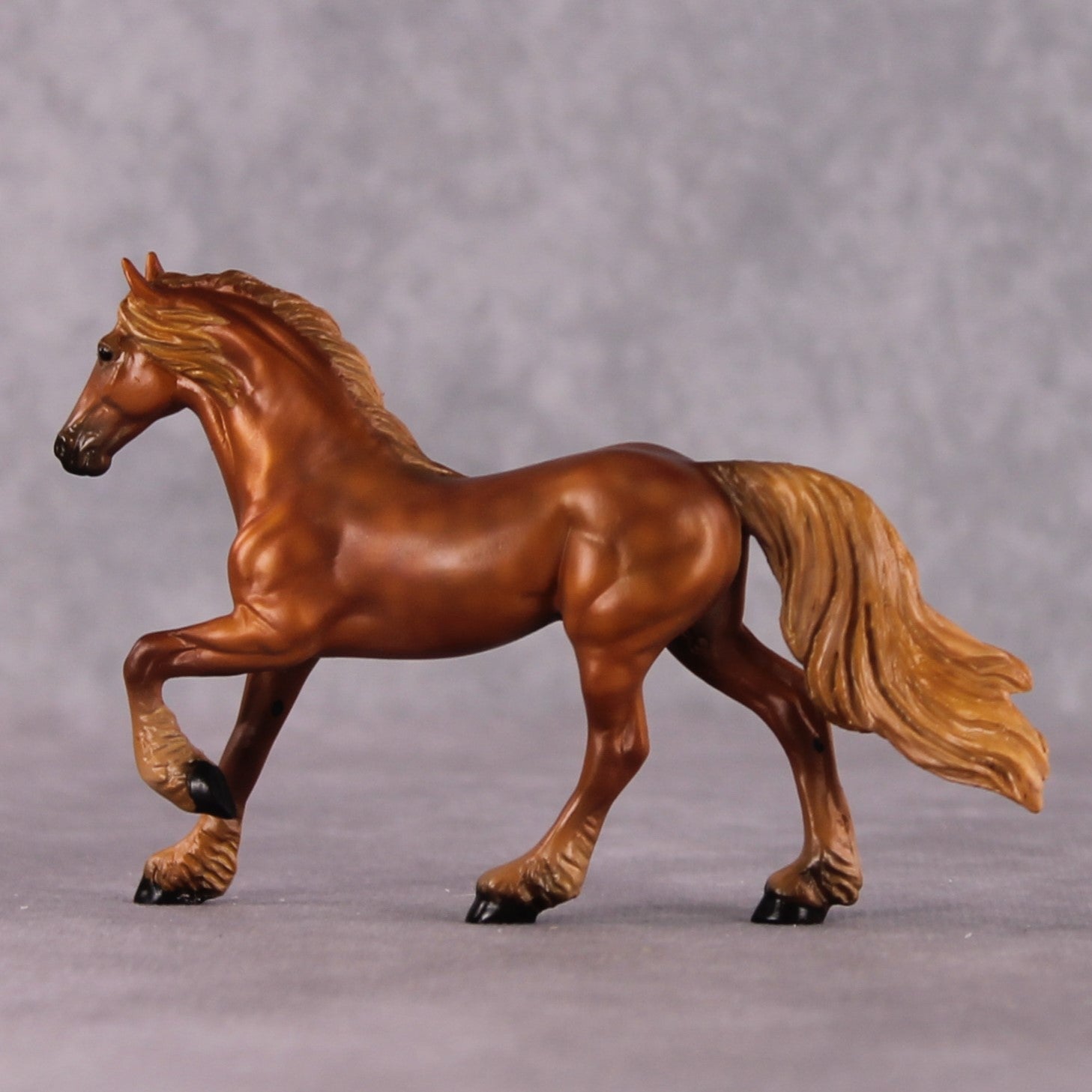 "Alopex" OOAK Friesian Chip By Kristen Cermele - April GemStones Series