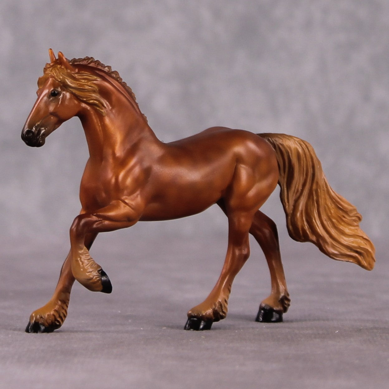 "Alopex" OOAK Friesian Chip By Kristen Cermele - April GemStones Series
