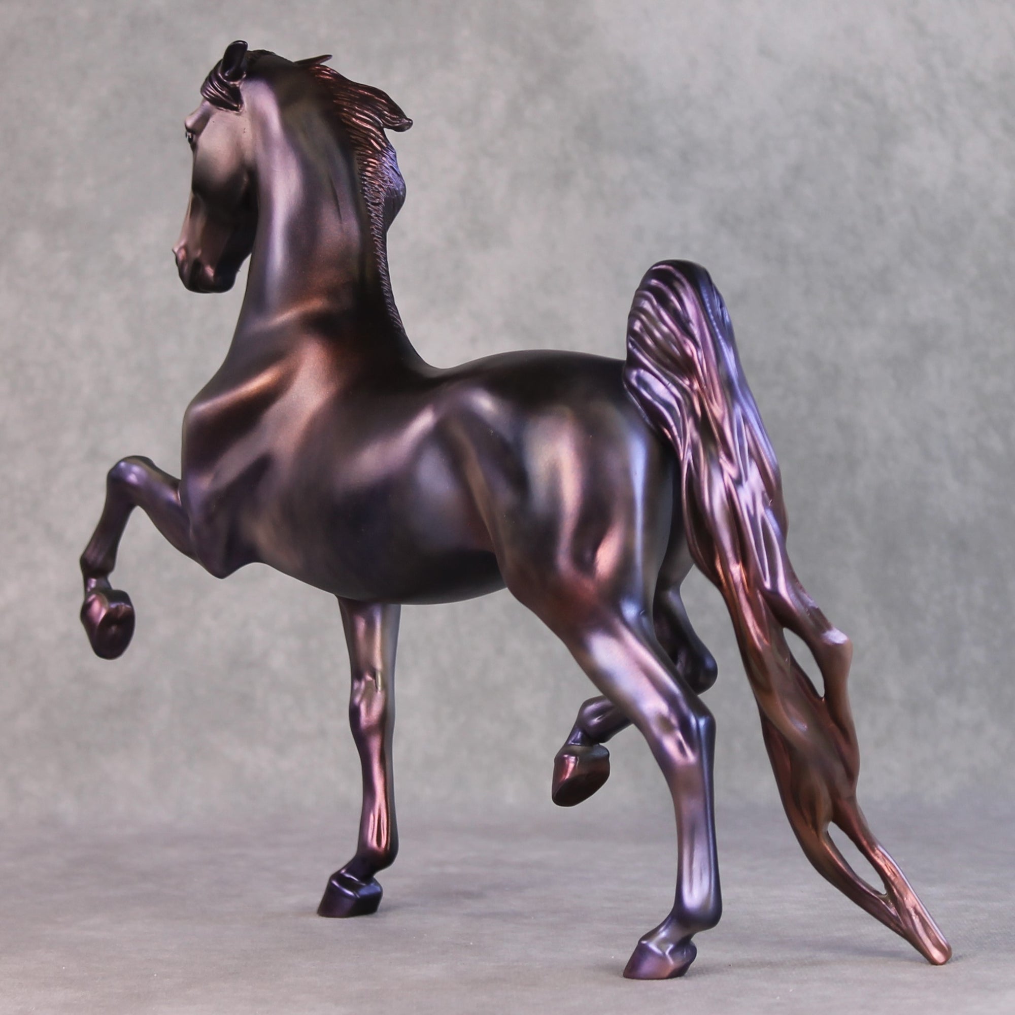 Daisy OOAK Purple Deco Custom Pinned Eared Saddlebred By Julie Keim HS24