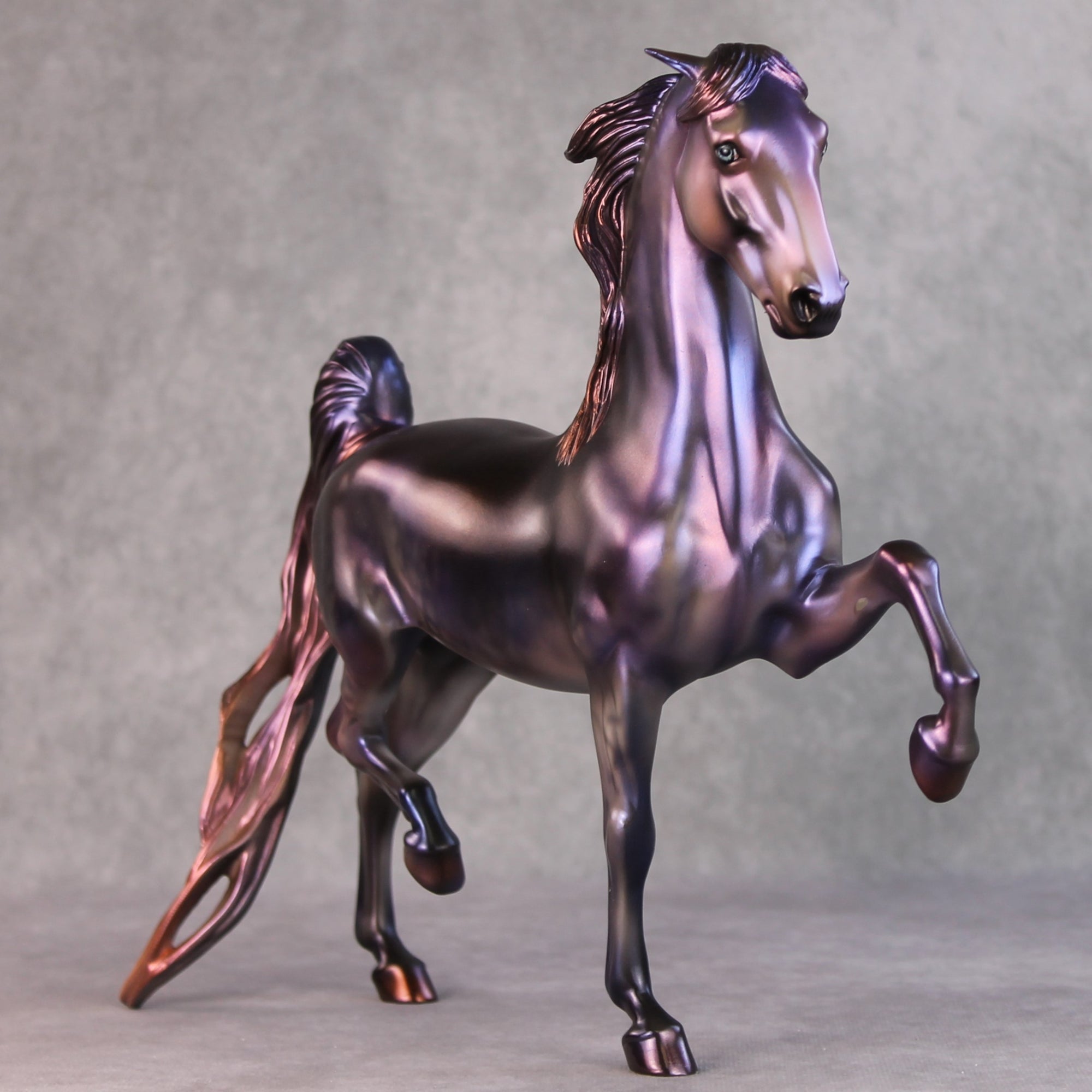 Daisy OOAK Purple Deco Custom Pinned Eared Saddlebred By Julie Keim HS24